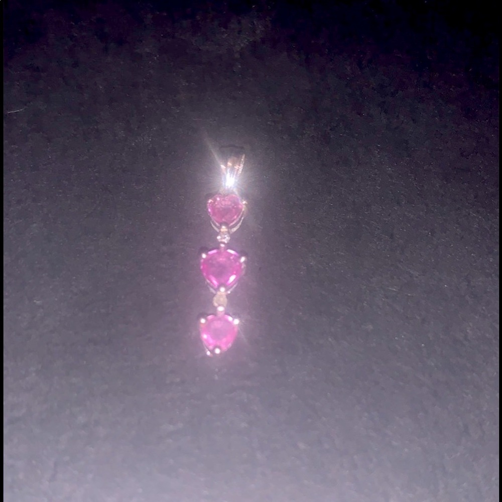 10k heart pendent